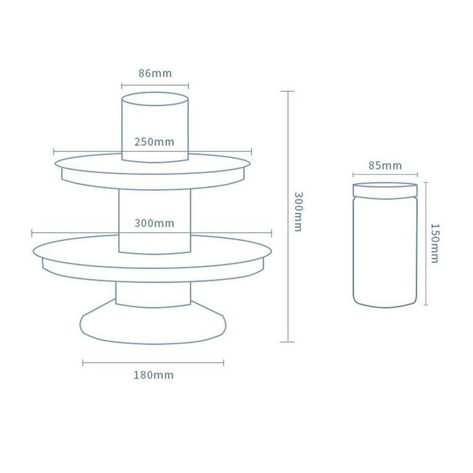 Soporte Cilíndrico Para Tartas Sorpresa, Soporte Emergente Para Pasteles, Dulces Y Galletas, Ideal Para Bodas, Cumpleaños Y Eventos, Color Blanco