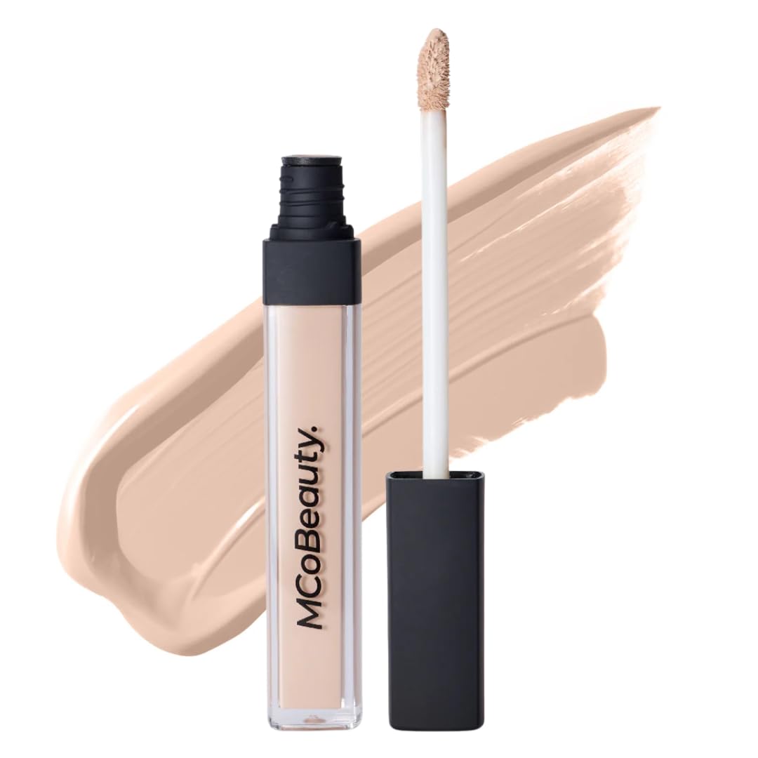 Brighten & Perfect Cream Concealer - 2 Light Fair - Hydrating Corrector Medium Coverage Blemish & Under Eye Concealer - With Vitamin E, Hyaluronic Acid & Aloe Vera