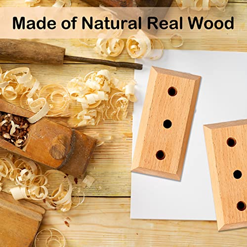 Dommi Guitar Wall Mount 4 Pack, Guitar Hanger With Rotatable Soft Hook For All Size Guitars, Hardwood U-Shaped Guitar Holder Wall Mount For Acoustic, Electric Guitar, Bass, Guitar Hook For Men’s Gift #TOP1