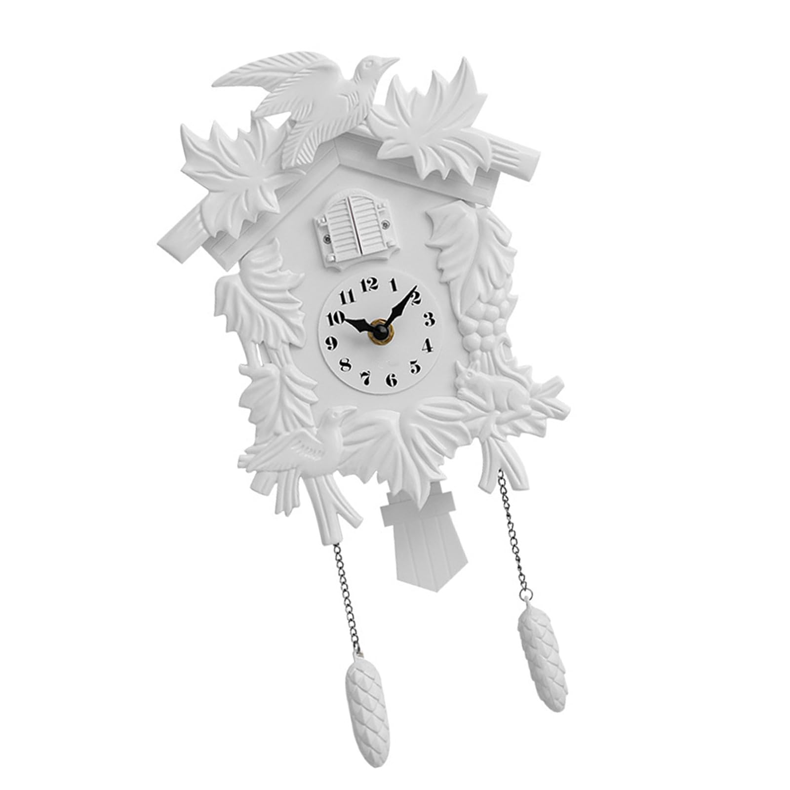 sodeber Cuckoos Wall Clock Quiet Movements and Bird Flapping Battery Operated Pendulums for Living Room or Bedroom Cuckoo Wall Battery Operated Bird Fun Interactive Cuckoo Pendulum Sound
