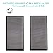 287mm 140mm x 2 PC Fan Dust Mesh Filter 11.3inch x 5.79inch PVC Computer PC Case Dust Proof Filter Cover Magnetic Black 2-Pack