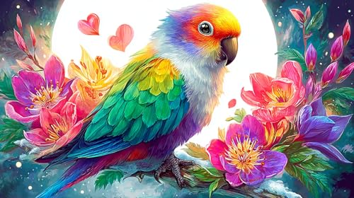 Puzzle de loro de 1000 piezas, obra de arte de juego educativo que estimula la mente de adultos