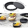 Stampi In Silicone Stampini Crostata Silicone 8 Pezzi - Mini Per Torte Dolci E Salate, Diametro 10.5cm Pirottini Riutilizzabili