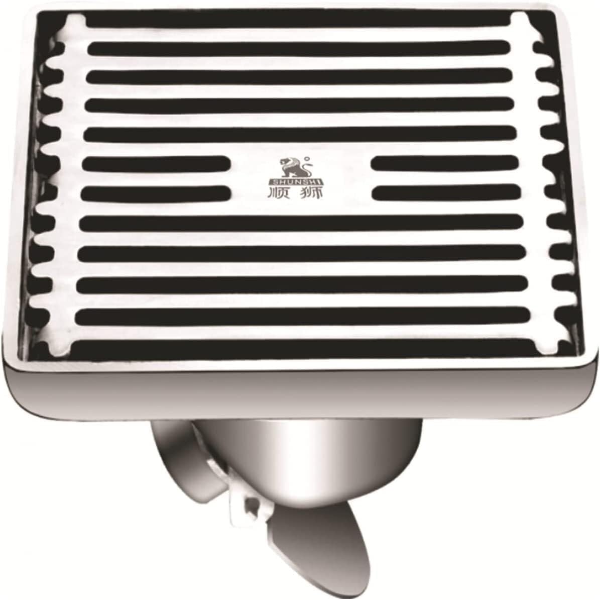 Stainless Steel Shower Floor Drain Cover Square Shower Waste Drain - Shower Floor Drain Accessory for Sink, Bathroom, Kitchen - Rust Proof Design