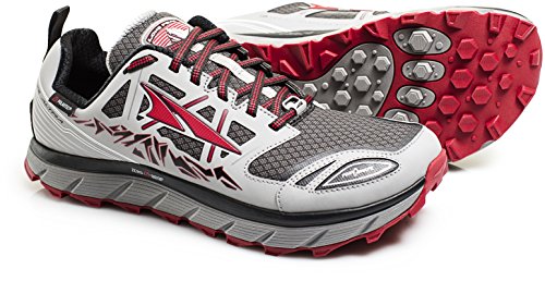 ALTRA New Men's Lone Peak 3.0 Neoshell Trail Runner Gray/Red 10