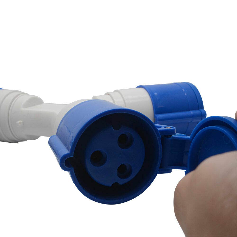 TopHomer Industrieller Steckdosenadapter IP44 – Anschluss 220 V für Wohnmobil, Boot und Baustelle | 2 Steckdosen 32 A | feuerfestes Gehäuse