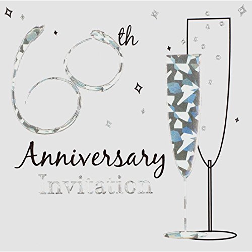 60th Anniversary Diamond Wedding Invites Invitation