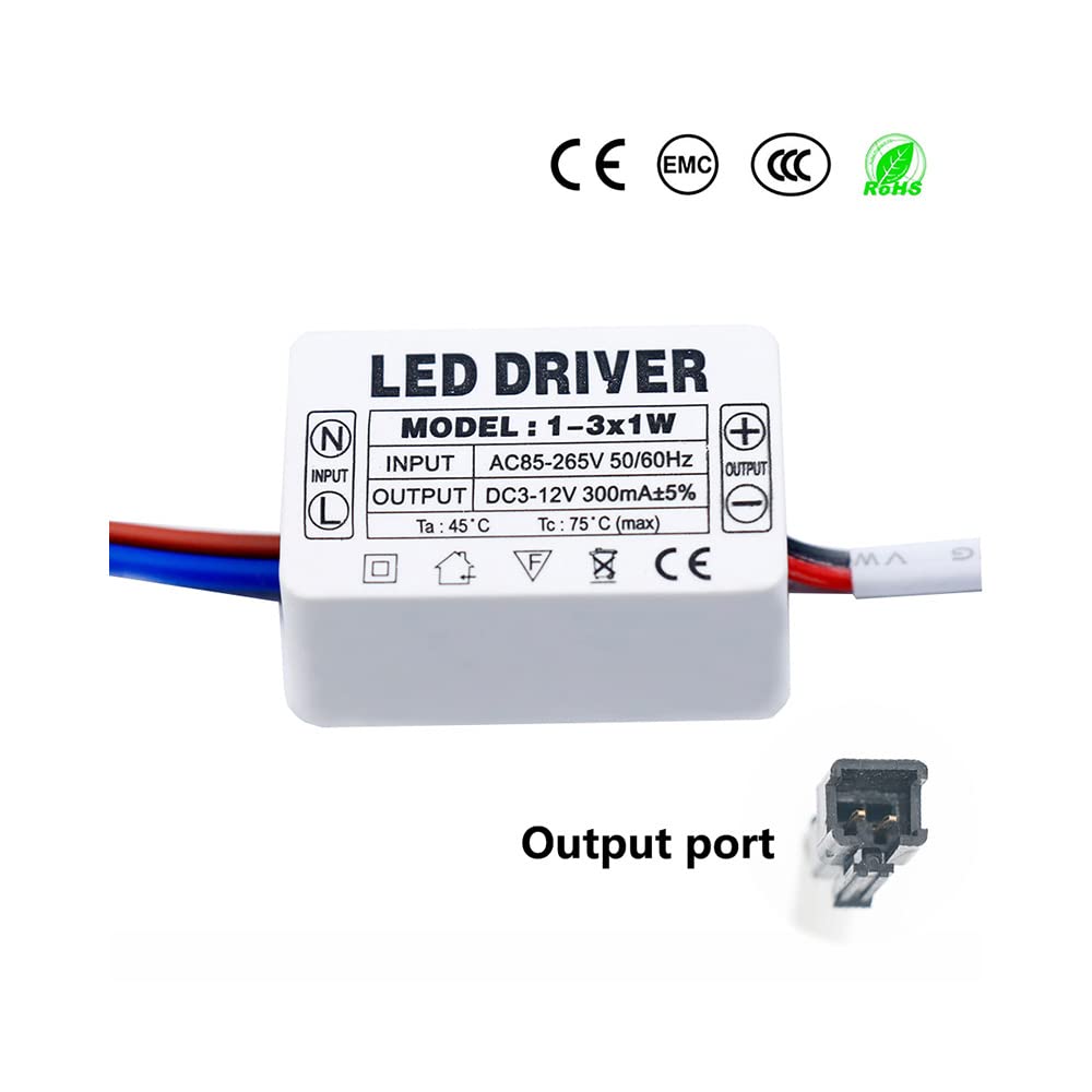 LED Driver 1pcs AC85-265V Driver di trasformatori a LED, 12-18W 300mA