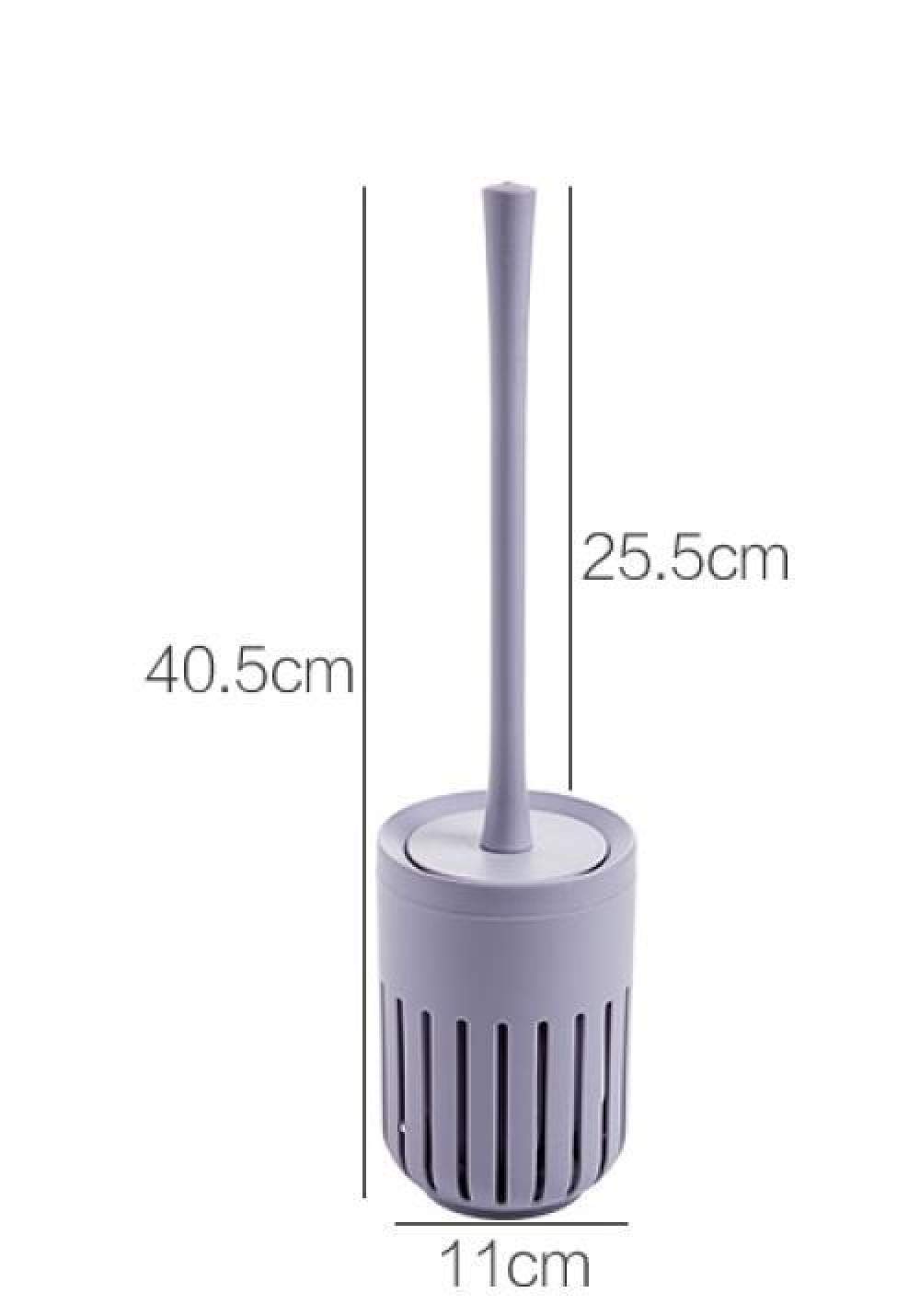 Set scopino per WC in Silicone con Supporto - Detergente per WC a Parete, Senza Angoli Morti, perforatore, Bagno Facile da Pulire, Essenziale per l'uso Domestico