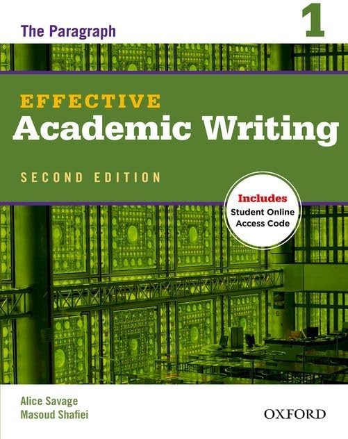 Effective Academic Writing 2e Student Book 1