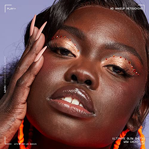 NYX PROFESSIONAL MAKEUP Ultimate Glow Shots, Liquid Eyeshadow, Long-Lasting Shimmer Eye Shadow with Vitamin C - Wow Cacao - image 4