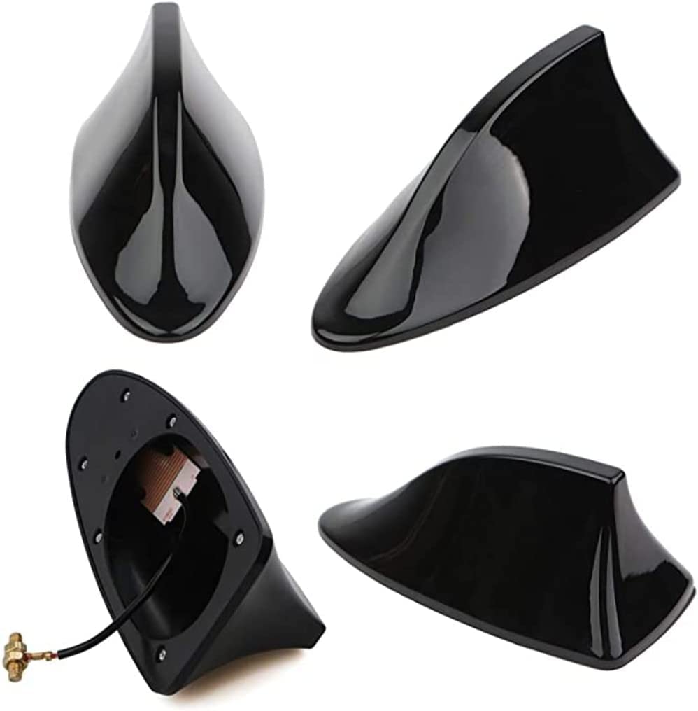 Auto Pinna di Squalo Antenna per Opel Grandland X Insignia Mokka X Signum, Tetto Impermeabile e Antipolvere Stile Pinna Antenna Cover Miglioramento del Segnale Tuning Accessori,Black