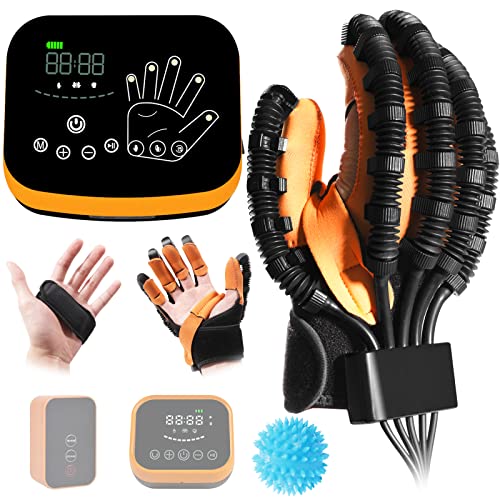 EMFOCU Aktualisierte Hand Funktion Rehabilitation Roboter Handschuhe, Hand-Therapie-Handschuh, Finger Rehabilitation Training Roboter Handschuhe, Schlaganfall Hemiplegie Rehabilitation Handschuh.
