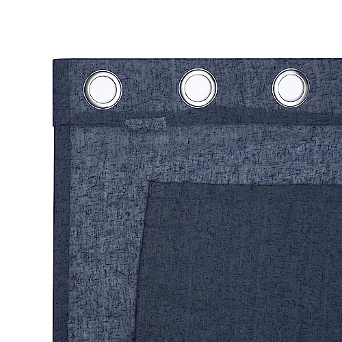 Image of Wakefit Curtains 5 feet Long Set of 2, Window Curtains, Window Curtains 5 feet, Modern Sheer, Polyester Curtains, Decoration Items for Home Decor (Ash Blue)
