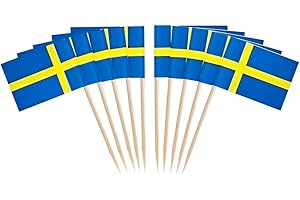 Sweden Flag Toothpick Flag 100ct