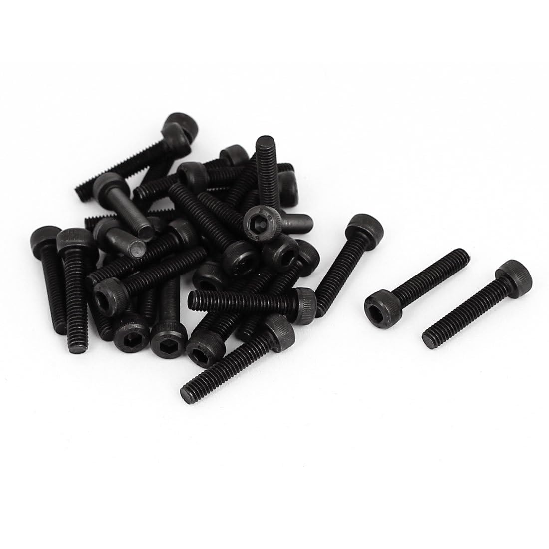 TOP-VIGOR 30Pcs Hexagon Socket Head Cap Screws, M4 x 20mm 12.9 Alloy Steel Replacement Machine Fastener Screws