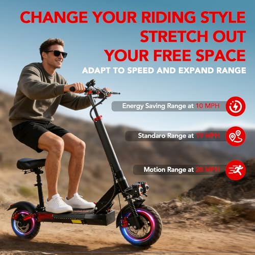 Electric Scooters for Adults with seat,25-30mph Fast Speed,