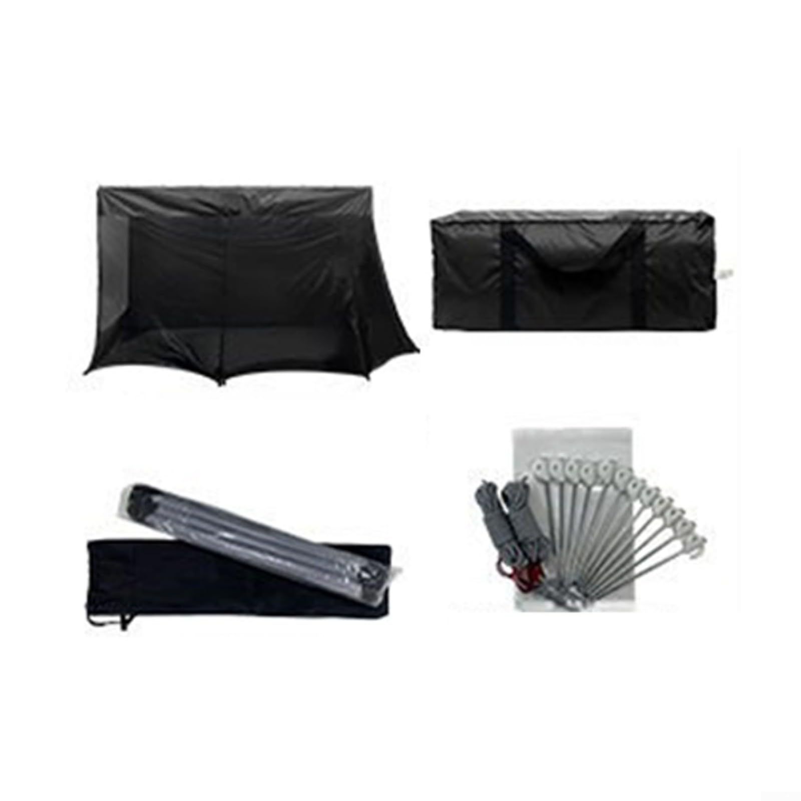Tente arrière de voiture, pour SUV, camion, Jeep, van : grand auvent de camping avec maille pour fenêtres, étanche 3000 mm, installation rapide, convient pour 3 à 4 personnes, noir