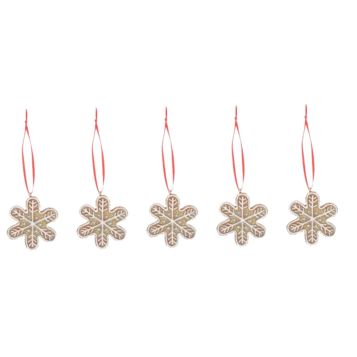 PRETYZOOM 5st Christbaumschmuck Weihnachtsschmuck Räumung Hängende Verzierung Der Weihnachtssüßigkeit Weihnachten Hängender Lebkuchen Weihnachtsbaum-Lebkuchen Minifiguren Light Brown Harz