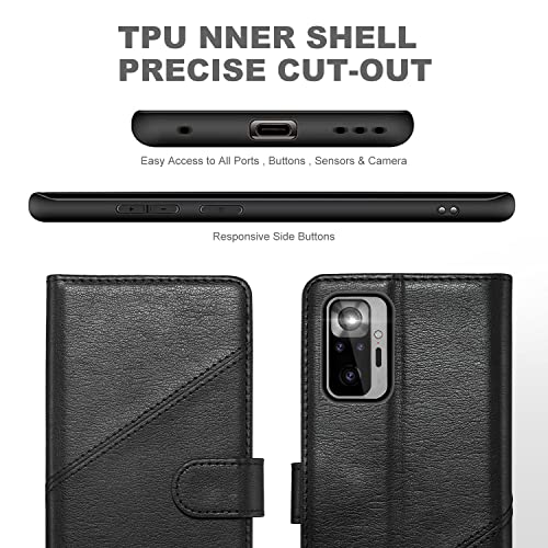 KRAFTCARE Cover per Xiaomi Redmi Note 10 Pro, Flip...