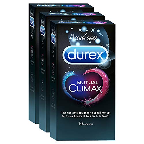 Image of Durex Condoms - 10 Count (Pack of 3, Extra Time) & Durex Mutual Climax Condoms - 10 Count (Pack of 3)