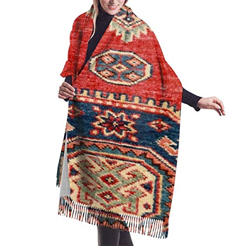 Preisvergleich Produktbild An Green Natürlicher gefärbter handgemachter anatolischer Teppich Imitieren Kaschmir Gefühl Winterschal Pashmina Schal Wraps Warme Decke Schals Elegant Wrap