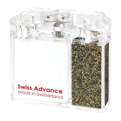 Swiss Advance ARCTO Salz und Pfefferstreuer nachfüllbar I feuchtigkeitsresistenter Salz & Pfeffer Streuer fürs Camping ohne Füllung Cover