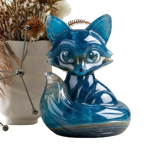 JPSDOWS Estatua De Jardín Animal | Decoración De Mesa Adorable Estatua De Resina Animal | Figura Decorativa Compacta Para Librería Escritorio Salón Balcón Patio Jardín