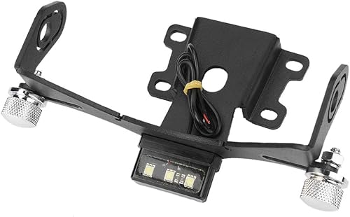 Miniatura 5 de Akozon - Soporte para placa de matrícula con luz LED para Yamaha MT-07 FZ-07 2014-2018