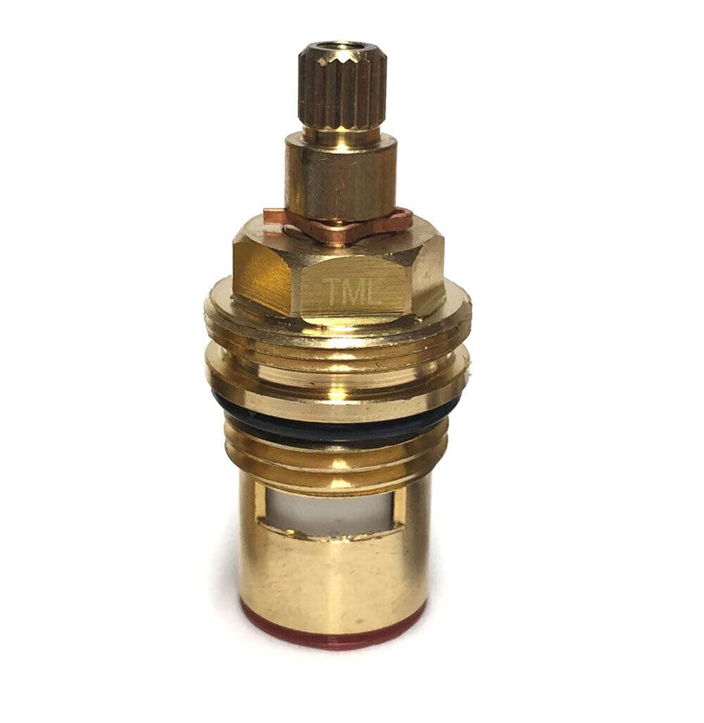 Tap Magician Replacement Ceramic Disc Quarter Turn Tap Cartridge 20 Spline x 52mm (Clockwise to open)