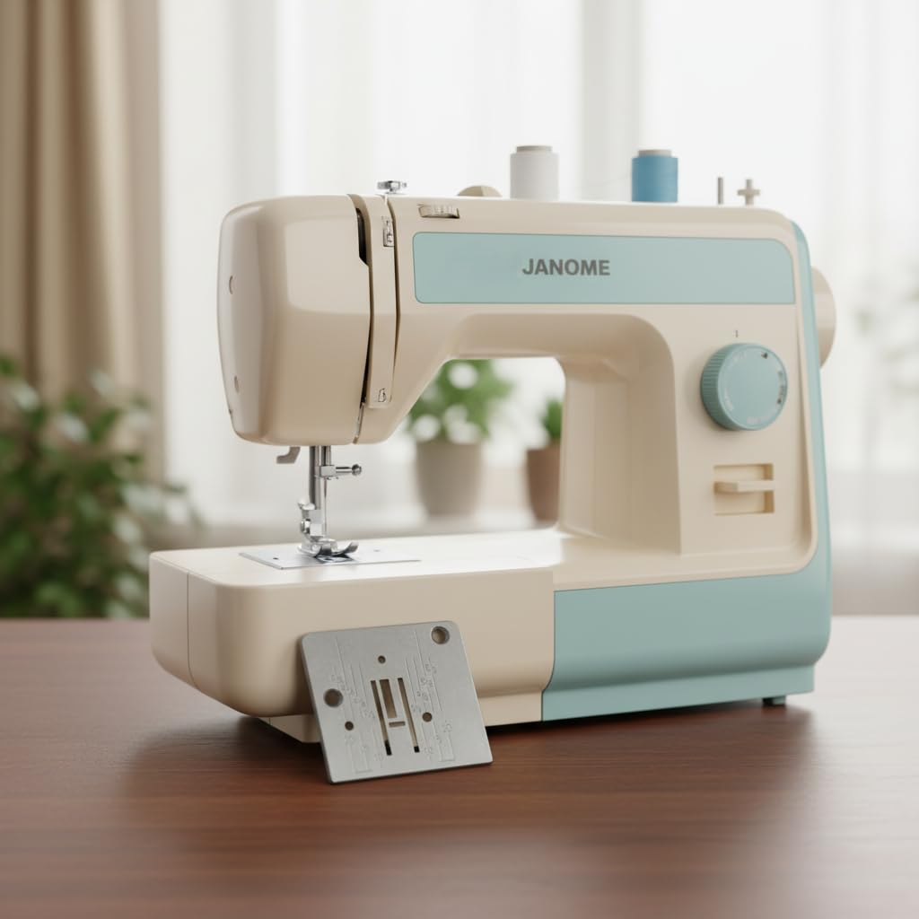 Zenith Needle Plate comaptible with Janome Model Sewing Machine. 1 piece. Compatible for Usha janome Sewing Machines The Product is not Created or Sold by Usha Steel Finish — Amazon image 3