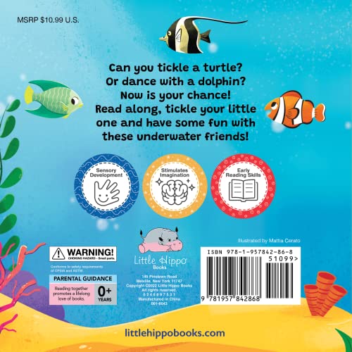 Image of Little Hippo Books Can You Tickle a Turtle? - Children's Sensory Board Book with Touch and Feel Trails