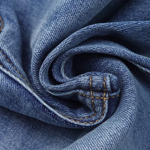 KIDSCOOL SPACE Girls Flared Denim Pants, 18M-14T Wide Age Ranges Elastic Waistband Inside Stretchy Slim Jeans3