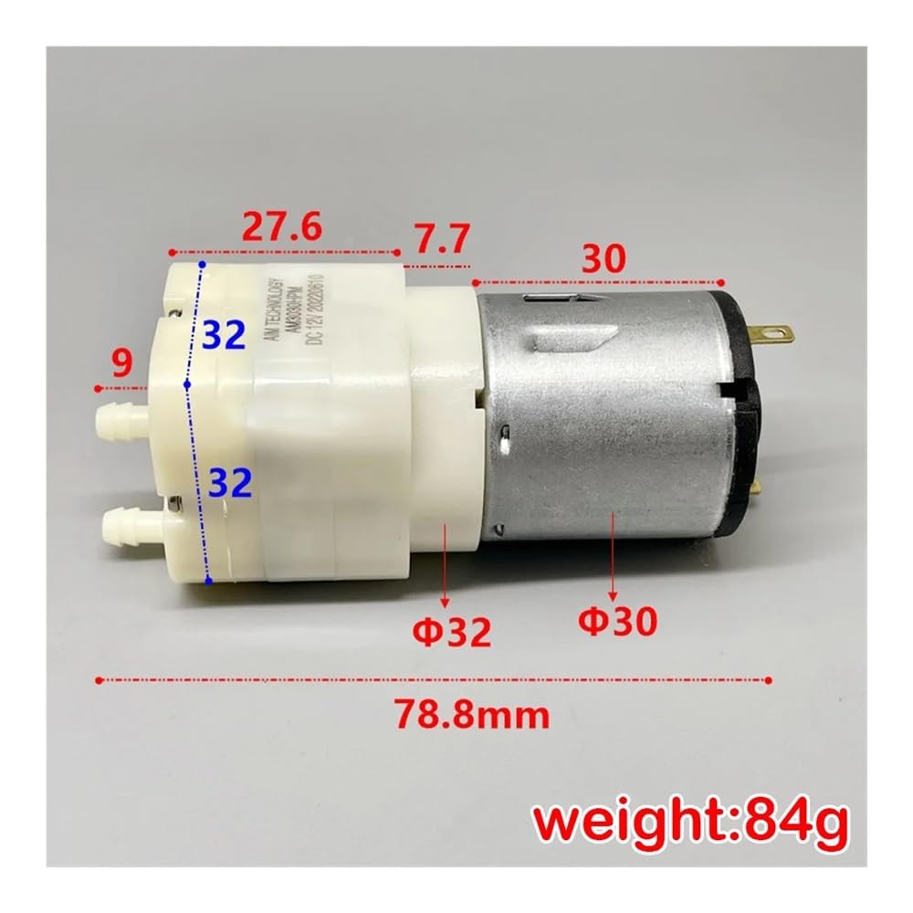 095 Air Pump DC 12V Vacuum Booster Electronic Starter Diaphragm Pump for Aquarium Fish Tank Beauty Instrument