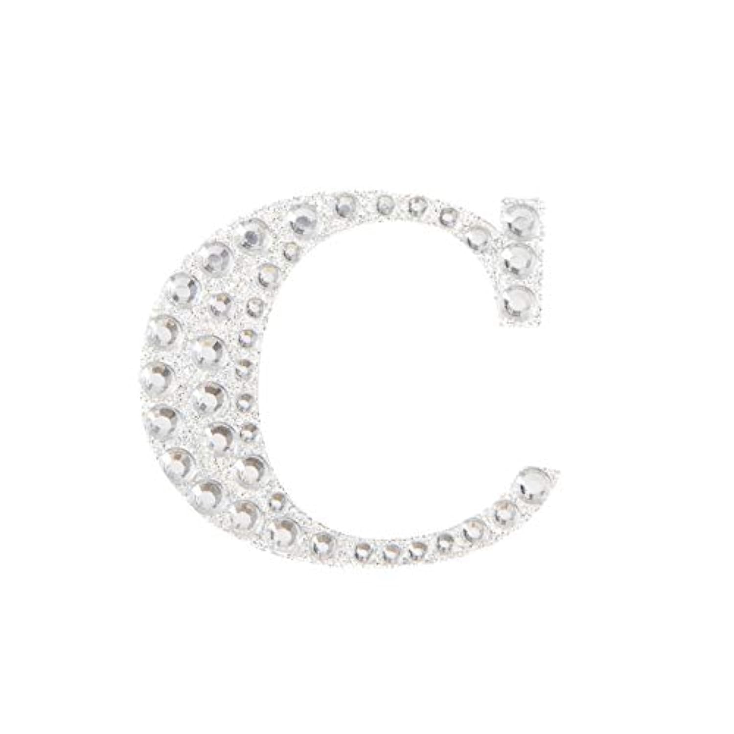 Darice "Letter C Bling Monogram Sticker, Silver