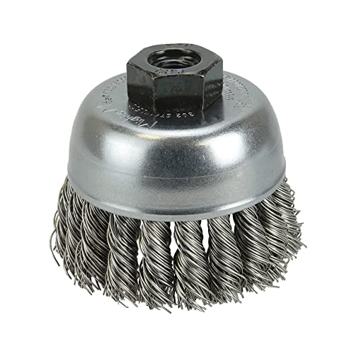 Cepillo Weiler de acero inoxidable 2 3/4 con rosca M10 x 1.25 de alta resistencia