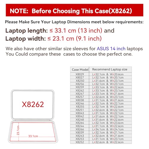 Image of Smatree Hard EVA Protective Sleeve Case Compatible for 14 inch ASUS Chromebook Flip CX1 (CX1400) /ASUS Chromebook CX1 (CX1400) Laptop, Waterproof and Anti-Shock Bag (X8262)