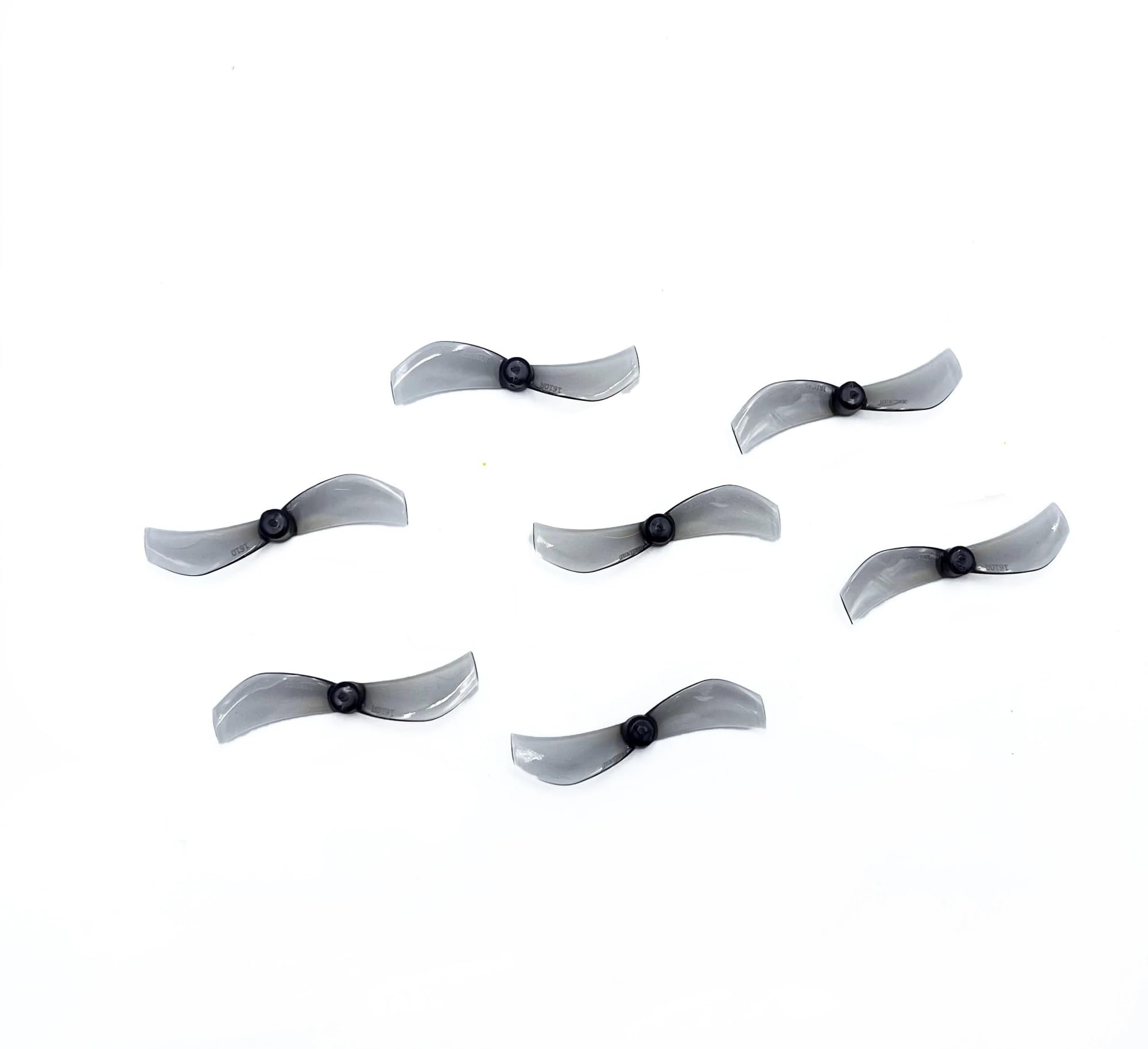 24 szt./12 par do śmigła Gemfan 1610 40 mm 2-łopatkowego 1 mm 1,5 mm PC Micro Whoop do drona FPV RC Tinywhoop 75 mm Moblite7 1102 0802(12Pairs 1mm Gray)