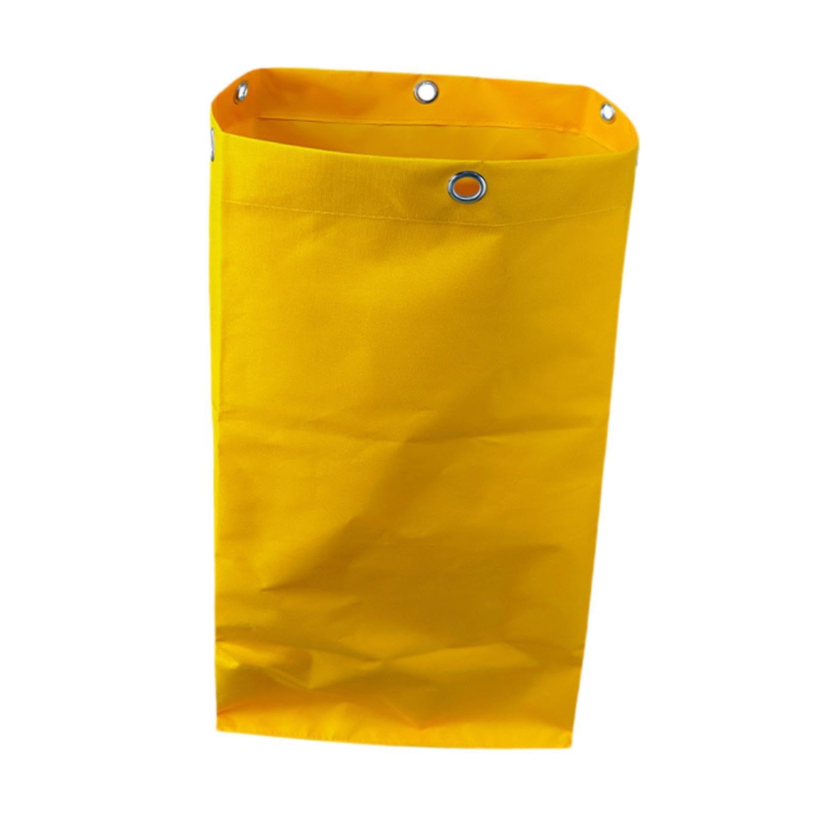 ALCXAZS Efficient Waterproof Cleaning Cart Case High Capacity Replacement Janitorial Carts Bag Designed For Organized Housekeeping Cleaning Carts Bag For, Yellow, 72x25x35cm