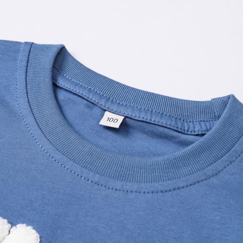 1st Birthday Boy Shirt Toddler Baby Short Sleeve Embroidered Letter One Year T-Shirts Tops Outfit Clothes4