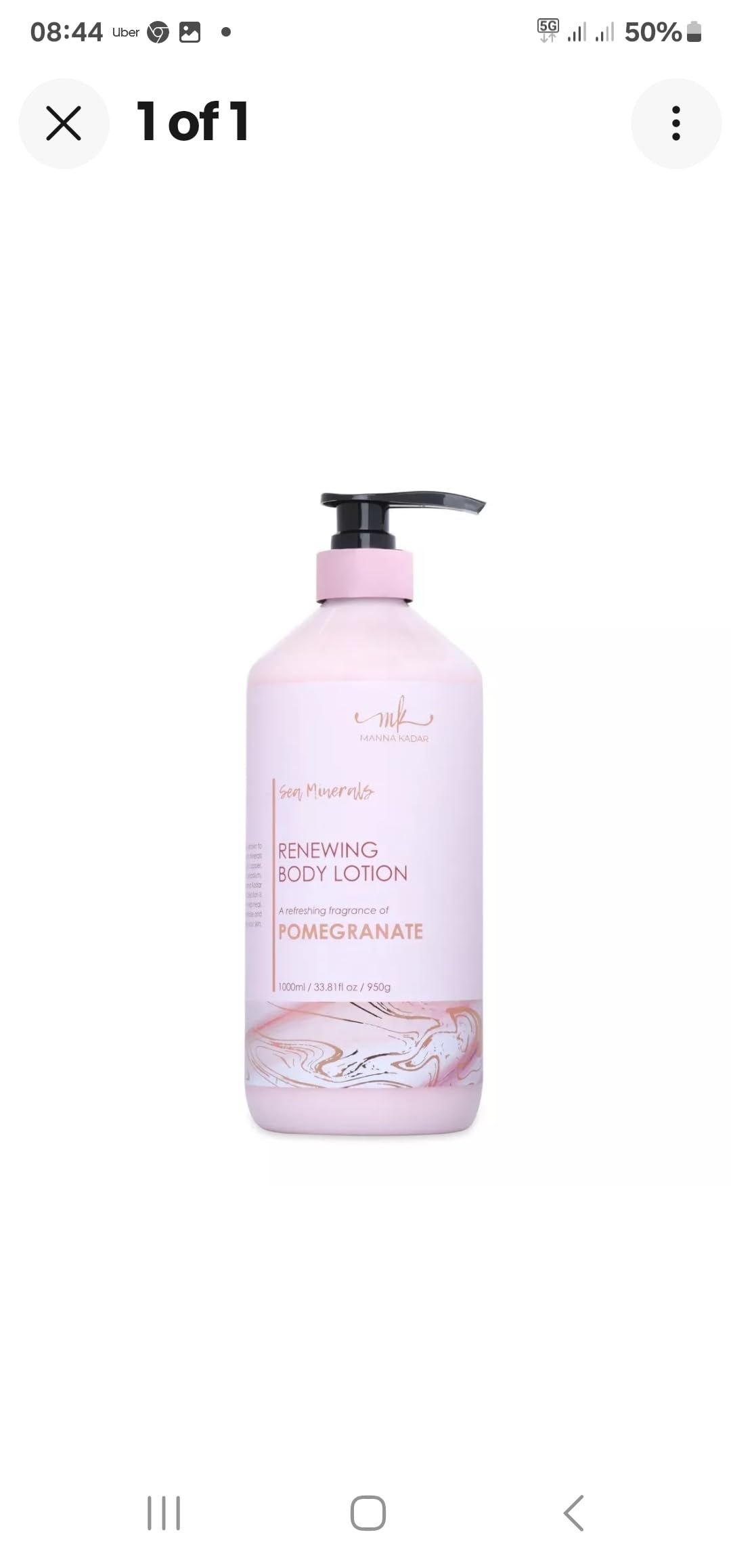 Manna Kadar Sea Mineral Pomegranate Renewing Body Lotion 1000ml