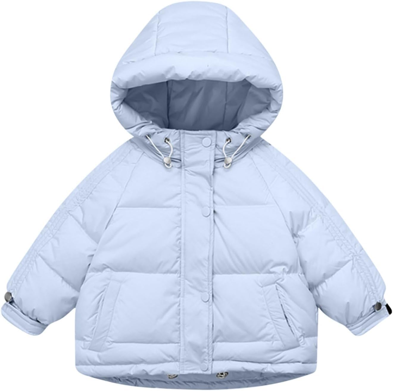Niños niñas Traje de esquí Conjunto de Dos Piezas con Capucha Caliente Abajo Parker Ocio Viento Traje de Nieve a Prueba de Viento Impermeable Engrosada Conjunto de Dos Piezas