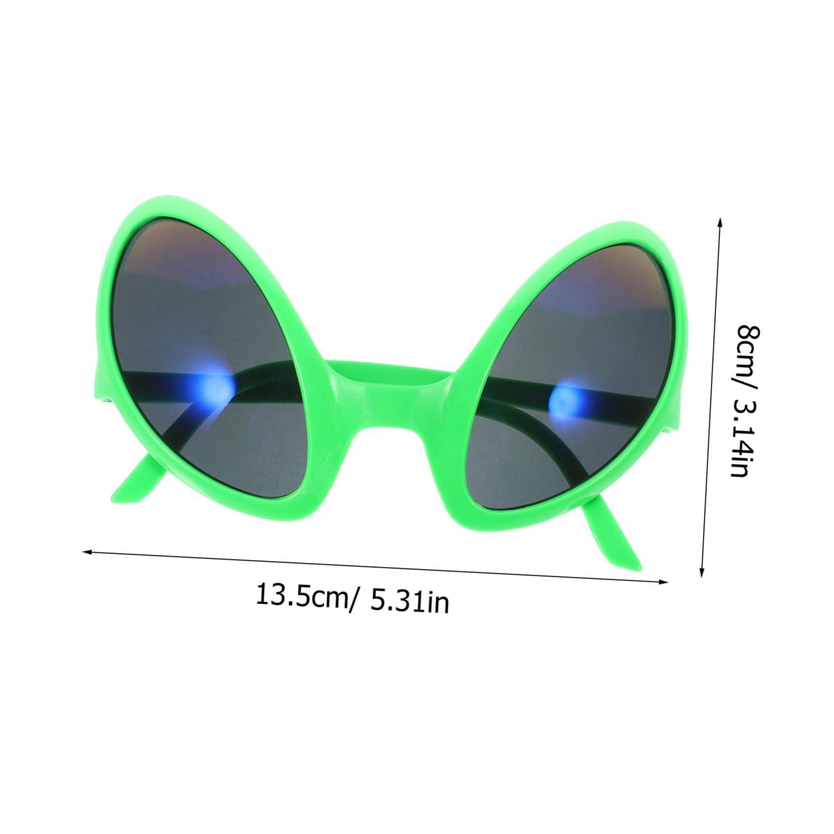 SOLUSTRE 2pcs Funny Alien Glasses Novelty Glasses for Cosplay Futuristic Party Sunes Halloween