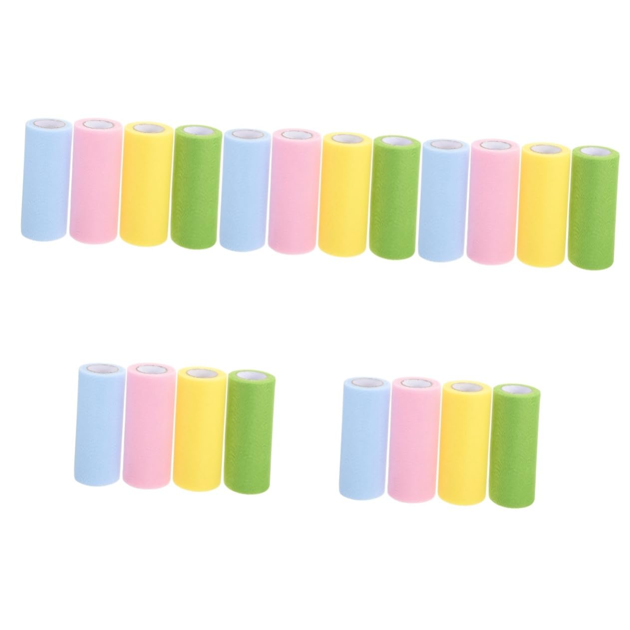 5 Sätze Mesh Ribbon Tutu Hochzeit Party Dekoration Geschenkverpackung Hochzeitsdeko Seidenband Hohzeitdeko Schleife Tüll Tischdecken Partygeschenk Tüll Stoff Drapieren 4 Rollen * 5