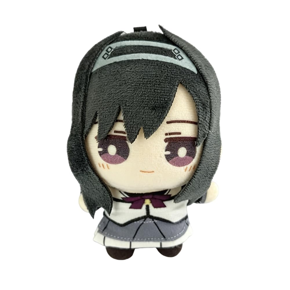 Tongyundacheng Madoka Kaname Stuffed Figure Homura Akemi/Sayaka Miki Plush Anime Backpack Charms Cute Collectible Gifts for Fans, 10cm