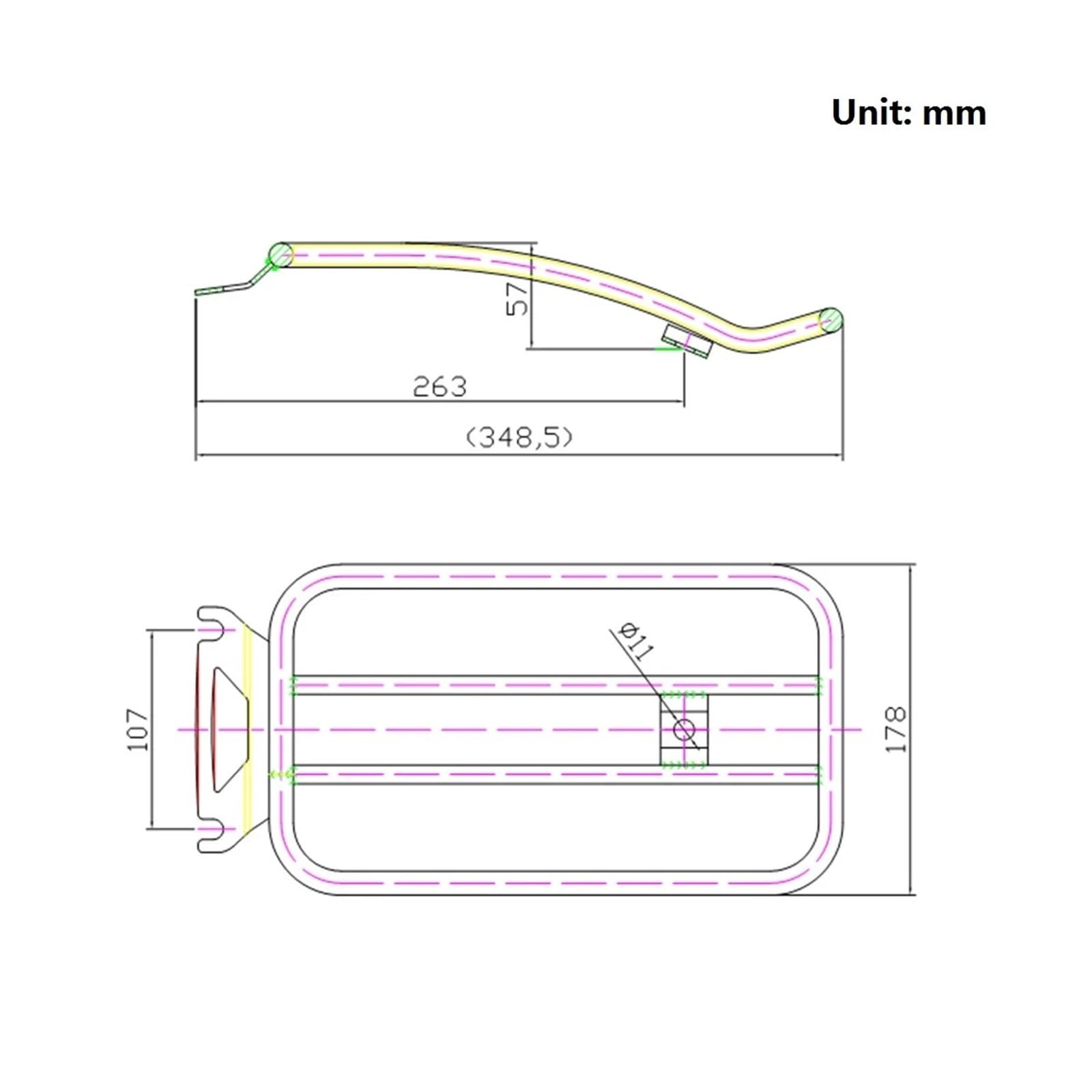 Moto Portaequipajes Trasero para Road King Street Glide Gira FLT 1997-2015