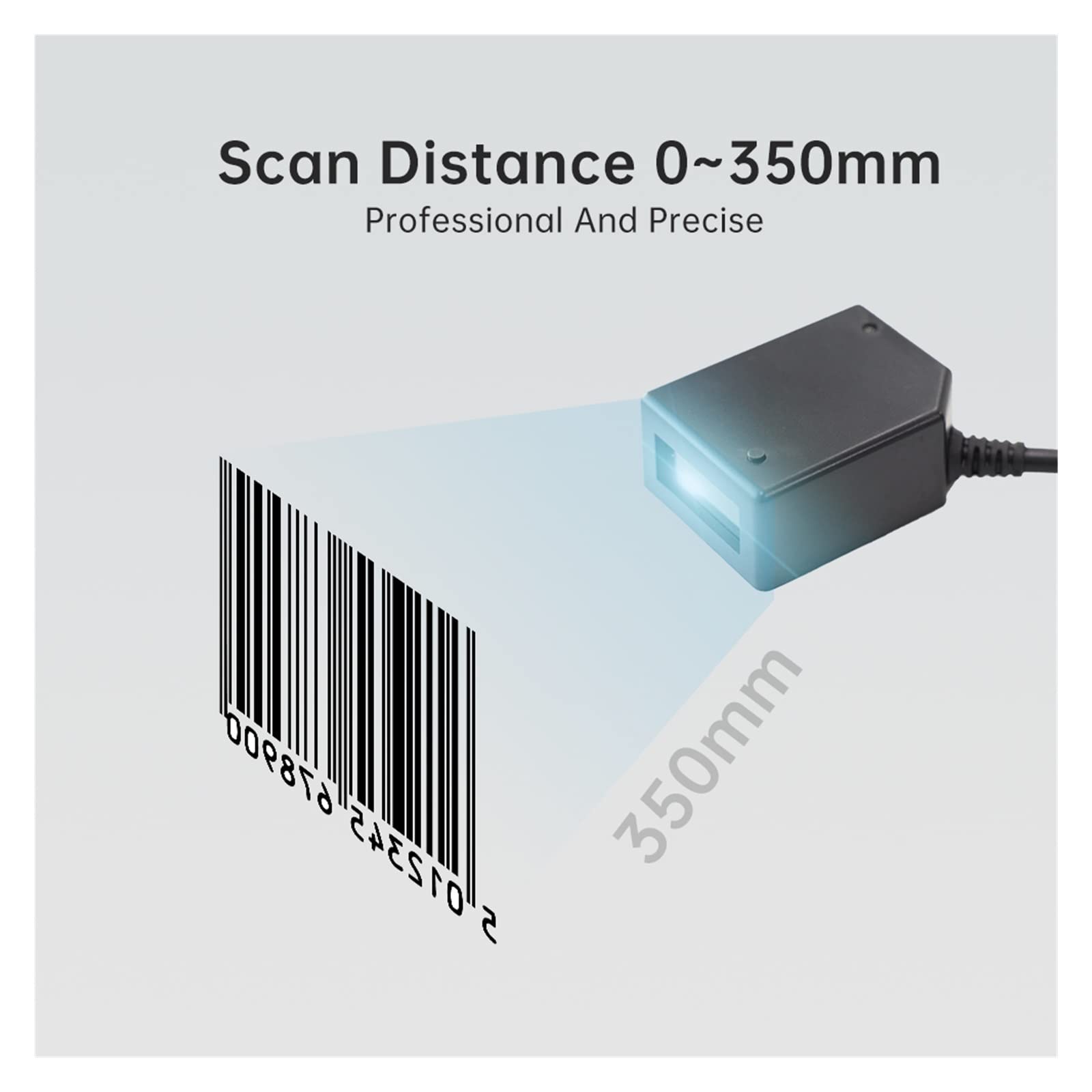 Skaner kodów kreskowych wbudowany moduł skanera kodów kreskowych 1D 2D USB RS232 interfejs do sterowania drzwiami automatu samoobsługowego terminal (kolor: USB 2D CMOS)