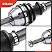 A-Premium CV Axle Shaft Assembly Compatible with Polaris Ranger 500/570, Ranger Crew 570-4, Ranger ETX/EV, Front Left or Right Side, Replace# 1333238
