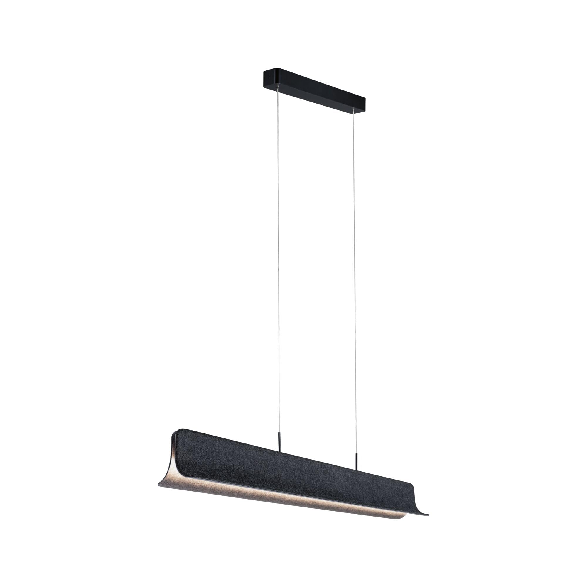 Paulmann Led Pendant Light Noyan, Anthracite, Felt, 3-Step Dimmable