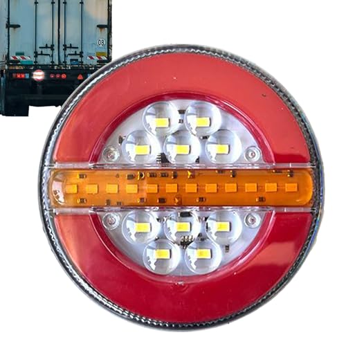 Feux de remorque LED ronds de 10 cm pour signalisation et avertissement de sécurité